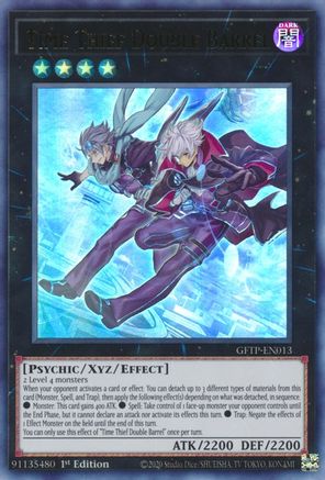 Time Thief Double Barrel [GFTP-EN013] Ultra rare | Shuffle n Cut Hobbies & Games