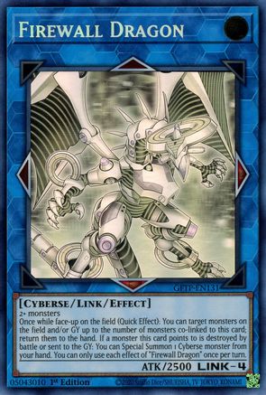 Firewall Dragon [GFTP-EN131] Ghost Rare | Shuffle n Cut Hobbies & Games