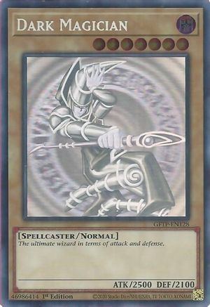Dark Magician [GFTP-EN128] Ghost Rare | Shuffle n Cut Hobbies & Games