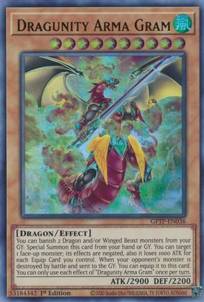 Dragunity Arma Gram [GFTP-EN036] Ultra rare | Shuffle n Cut Hobbies & Games