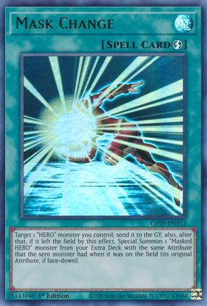 Mask Change [GFTP-EN112] Ultra rare | Shuffle n Cut Hobbies & Games