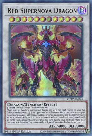 Red Supernova Dragon [GFTP-EN045] Ultra rare | Shuffle n Cut Hobbies & Games
