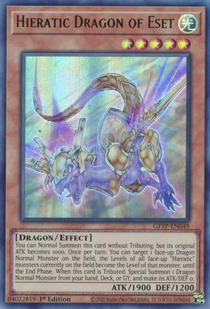 Hieratic Dragon of Eset [GFTP-EN049] Ultra rare | Shuffle n Cut Hobbies & Games