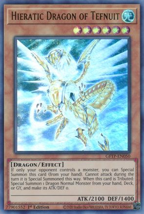 Hieratic Dragon of Tefnuit [GFTP-EN050] Ultra rare | Shuffle n Cut Hobbies & Games