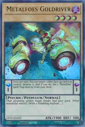 Metalfoes Goldriver [GFTP-EN102] Ultra rare | Shuffle n Cut Hobbies & Games