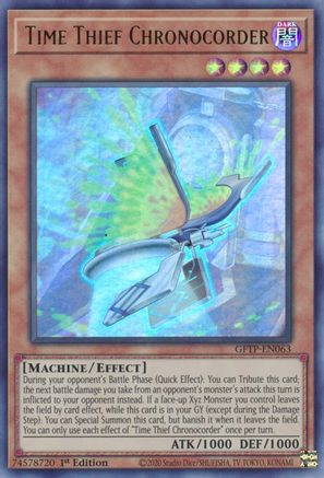 Time Thief Chronocorder [GFTP-EN063] Ultra rare | Shuffle n Cut Hobbies & Games