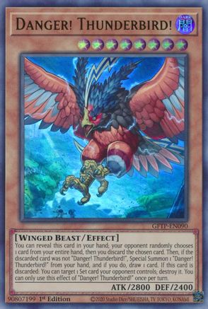 Danger! Thunderbird! [GFTP-EN090] Ultra rare | Shuffle n Cut Hobbies & Games