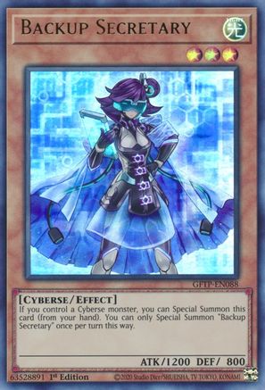 Backup Secretary [GFTP-EN088] Ultra rare | Shuffle n Cut Hobbies & Games