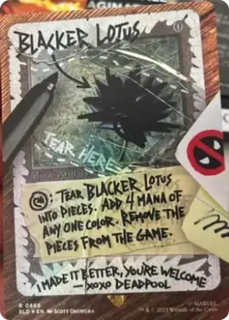 Blacker Lotus (Rainbow Foil) [Secret Lair Drop Series] | Shuffle n Cut Hobbies & Games