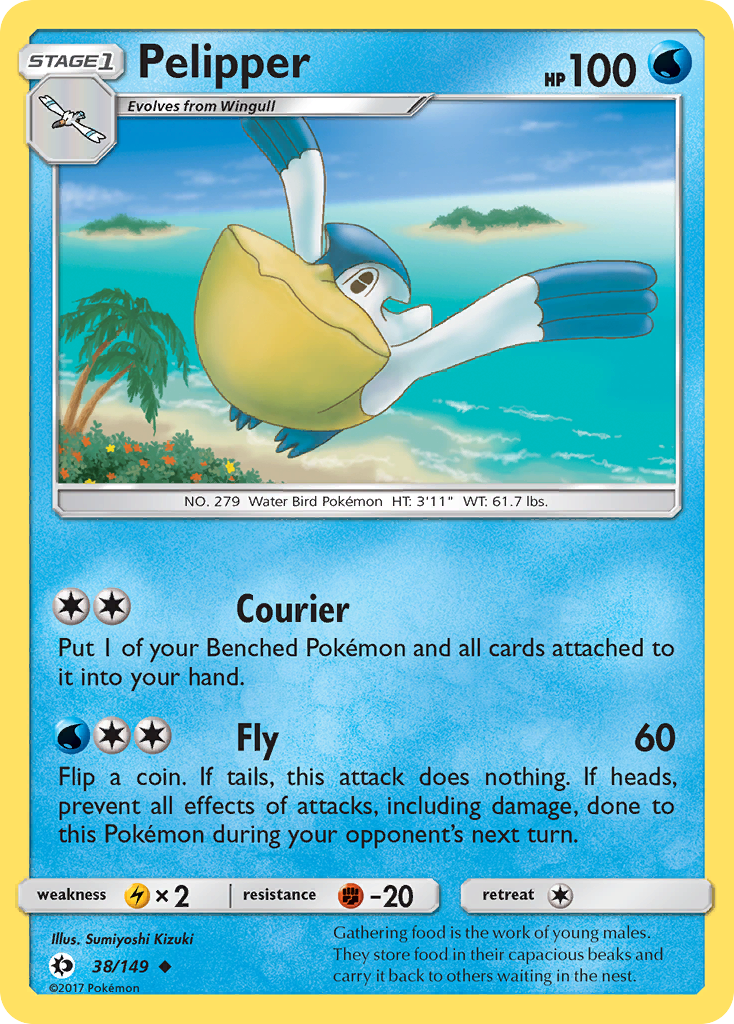 Pelipper (38/149) [Sun & Moon: Base Set] | Shuffle n Cut Hobbies & Games