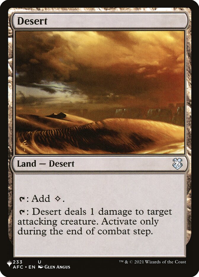 Desert [The List] | Shuffle n Cut Hobbies & Games