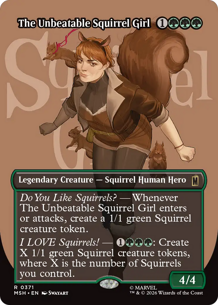 The Unbeatable Squirrel Girl (Borderless) [Marvel Super Heroes] | Shuffle n Cut Hobbies & Games