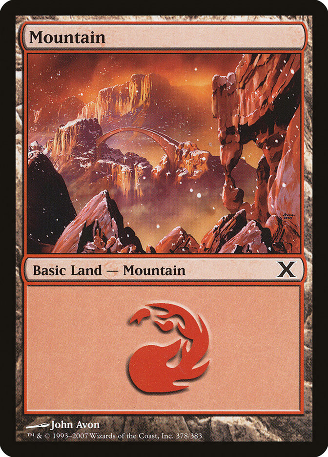 Mountain (378) [Tenth Edition] | Shuffle n Cut Hobbies & Games