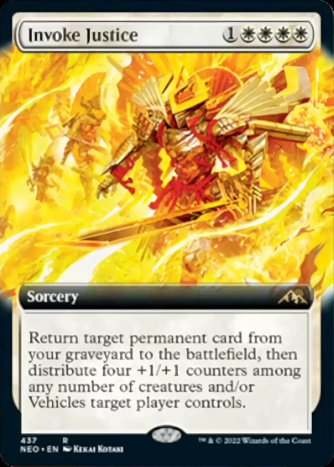 Invoke Justice (Extended Art) [Kamigawa: Neon Dynasty] | Shuffle n Cut Hobbies & Games