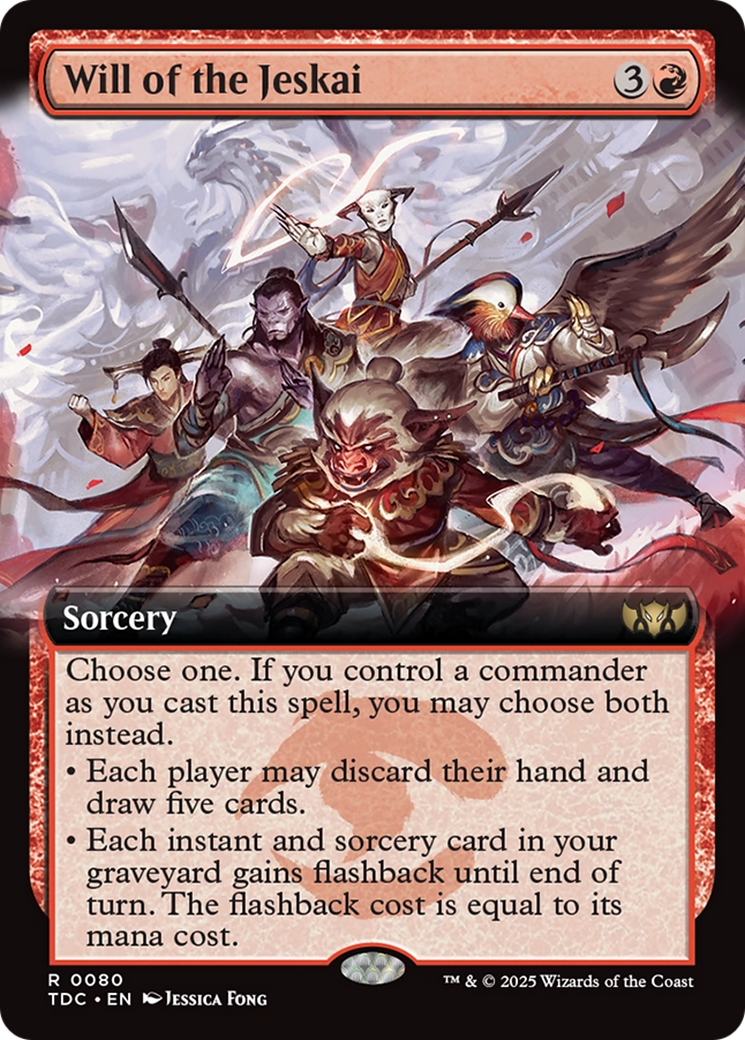 Will of the Jeskai (Extended Art) [Tarkir: Dragonstorm Commander] | Shuffle n Cut Hobbies & Games
