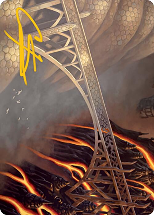 Rustvale Bridge Art Card (Gold-Stamped Signature) [Modern Horizons 2 Art Series] | Shuffle n Cut Hobbies & Games