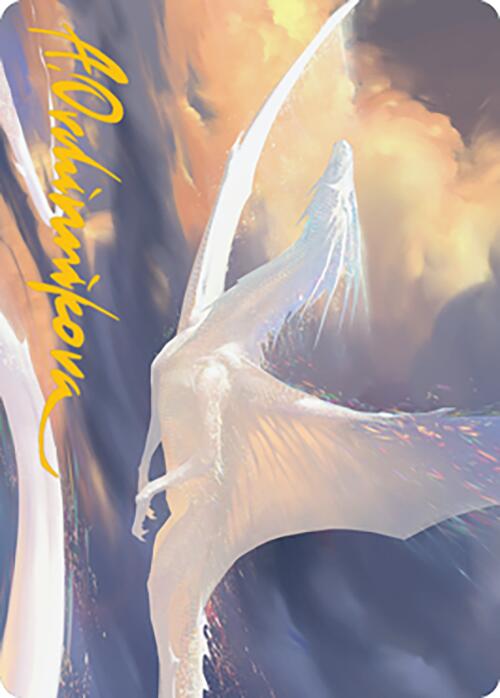 Timeless Dragon Art Card (Gold-Stamped Signature) [Modern Horizons 2 Art Series] | Shuffle n Cut Hobbies & Games
