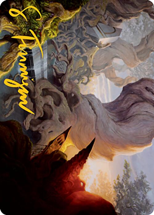 Yavimaya, Cradle of Growth Art Card (Gold-Stamped Signature) [Modern Horizons 2 Art Series] | Shuffle n Cut Hobbies & Games