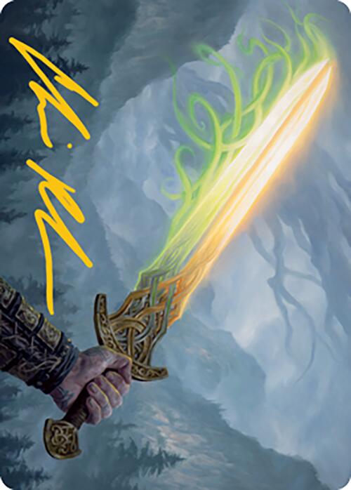 Sword of Hearth and Home Art Card (Gold-Stamped Signature) [Modern Horizons 2 Art Series] | Shuffle n Cut Hobbies & Games