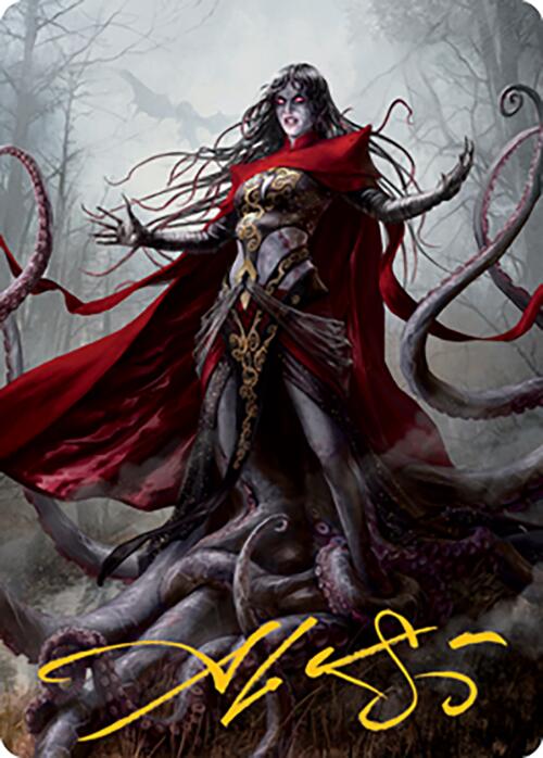 Geyadrone Dihada Art Card (53) (Gold-Stamped Signature) [Modern Horizons 2 Art Series] | Shuffle n Cut Hobbies & Games