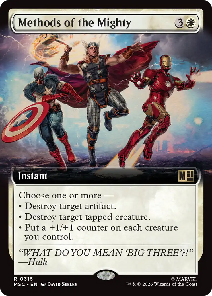 Methods of the Mighty (Extended Art) [Marvel Super Heroes Commander] | Shuffle n Cut Hobbies & Games