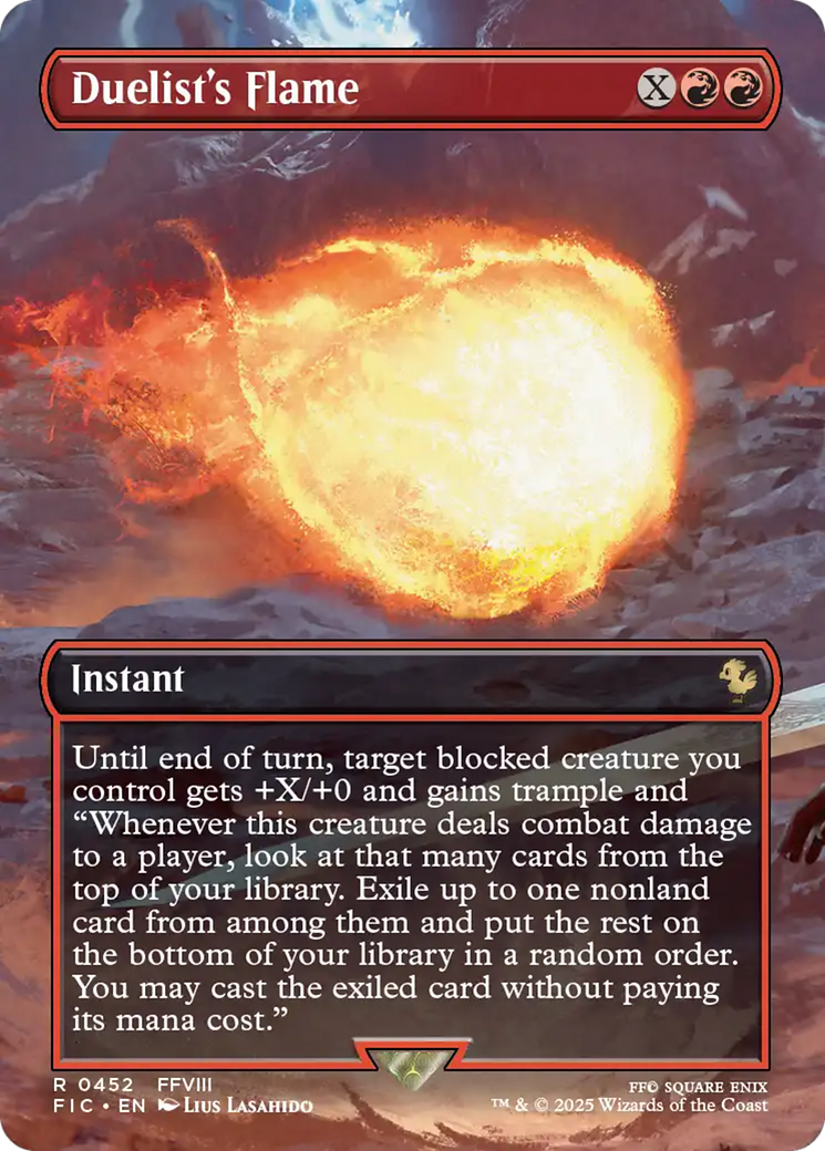 Duelist's Flame (Borderless) [FINAL FANTASY Commander] | Shuffle n Cut Hobbies & Games