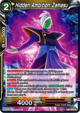 Hidden Ambition Zamasu (BT7-093) [Assault of the Saiyans] | Shuffle n Cut Hobbies & Games
