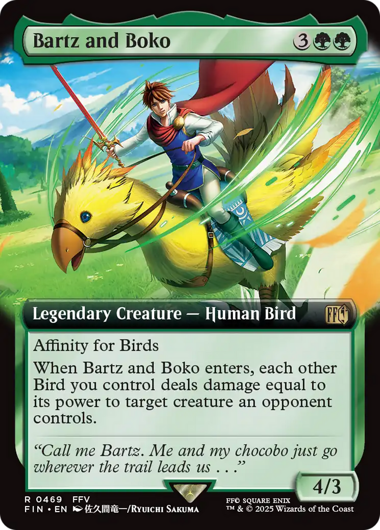 Bartz and Boko (Extended Art) [FINAL FANTASY] | Shuffle n Cut Hobbies & Games