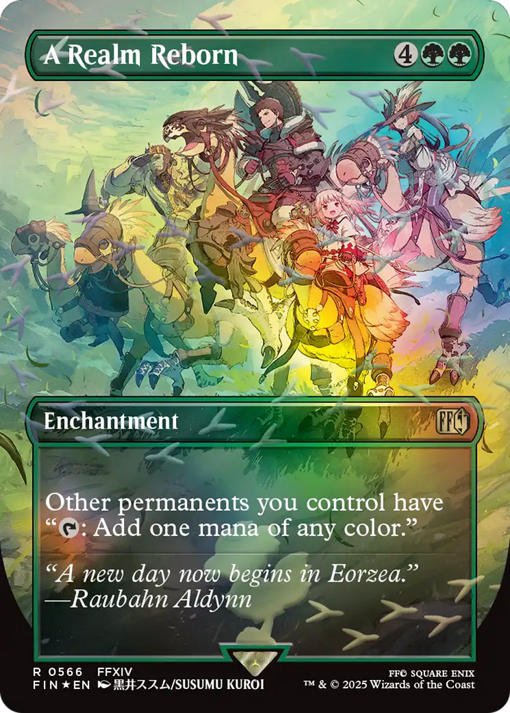 A Realm Reborn (Borderless) (Chocobo Track Foil) [FINAL FANTASY] | Shuffle n Cut Hobbies & Games