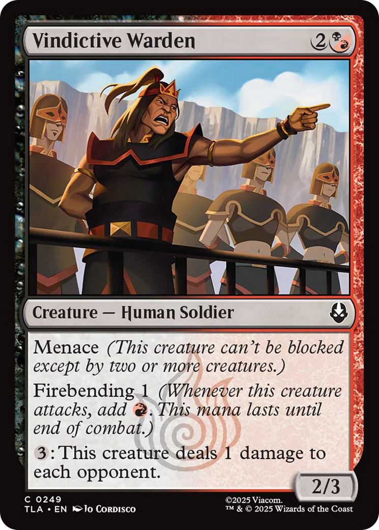 Vindictive Warden [Avatar: The Last Airbender] | Shuffle n Cut Hobbies & Games