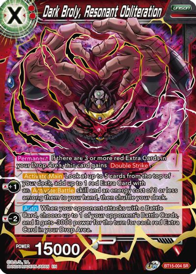 Dark Broly, Resonant Obliteration (BT15-004) [Saiyan Showdown] | Shuffle n Cut Hobbies & Games