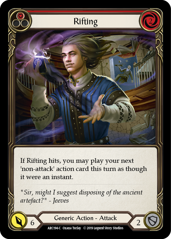 Rifting (Red) [ARC194-C] (Arcane Rising)  1st Edition Rainbow Foil | Shuffle n Cut Hobbies & Games