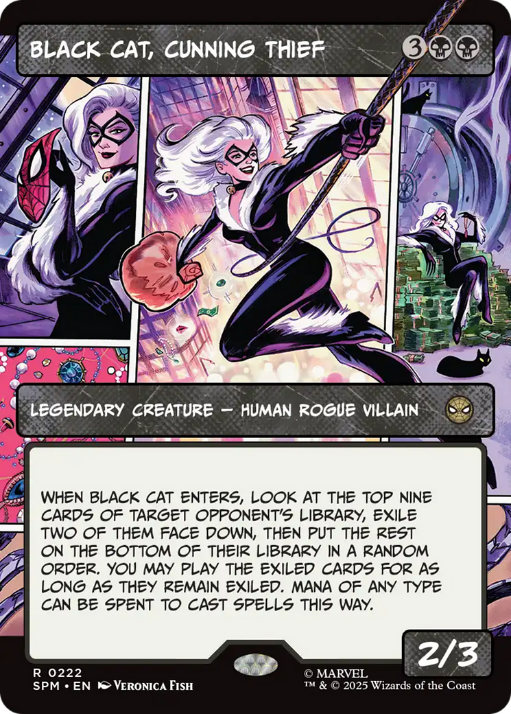 Black Cat, Cunning Thief (Borderless) [Marvel's Spider-Man] | Shuffle n Cut Hobbies & Games
