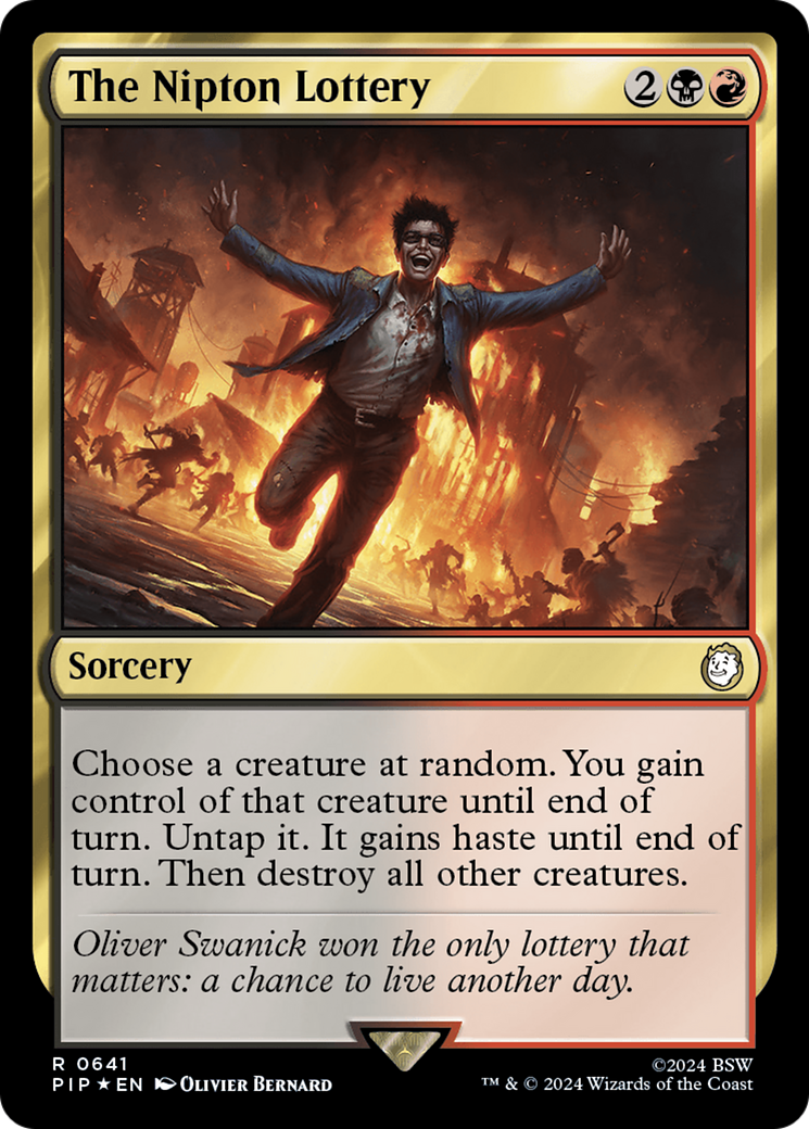 The Nipton Lottery (Surge Foil) [Fallout] | Shuffle n Cut Hobbies & Games