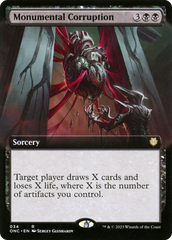 Monumental Corruption (Extended Art) [Phyrexia: All Will Be One Commander] | Shuffle n Cut Hobbies & Games