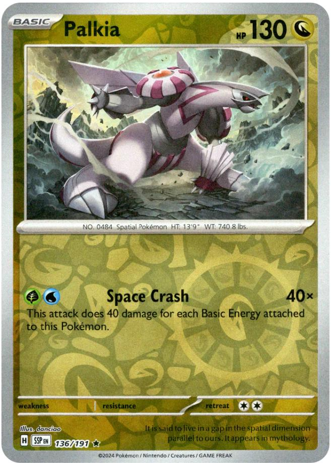 Palkia (136/191) [Scarlet & Violet: Surging Sparks] | Shuffle n Cut Hobbies & Games