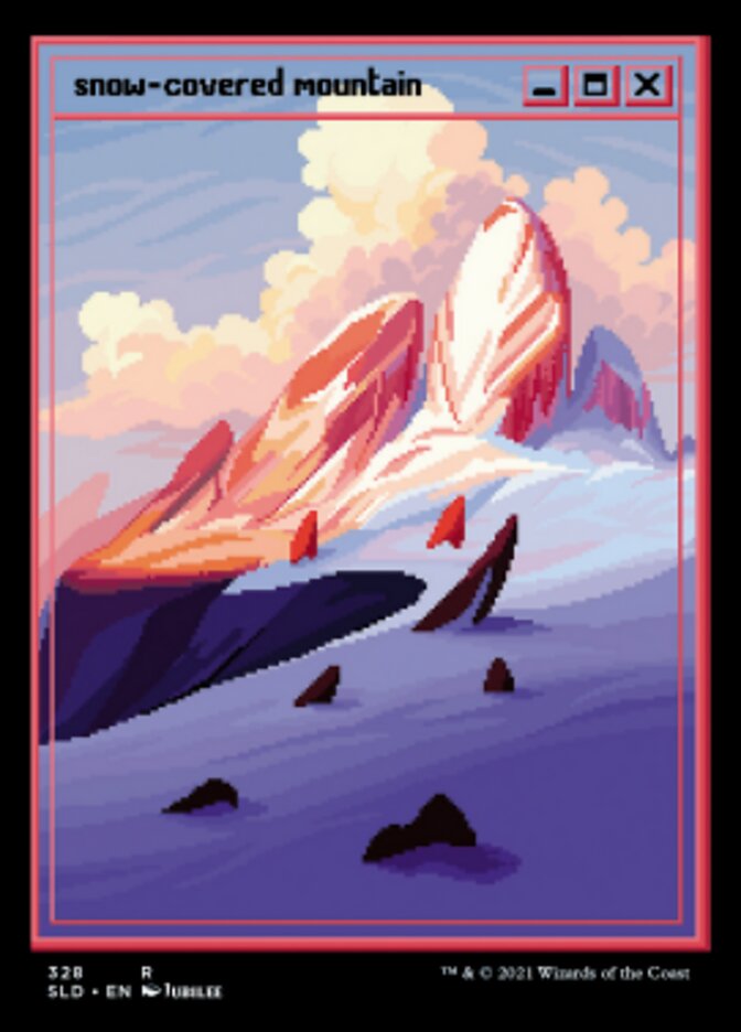 Snow-Covered Mountain (328) [Secret Lair Drop Series] | Shuffle n Cut Hobbies & Games