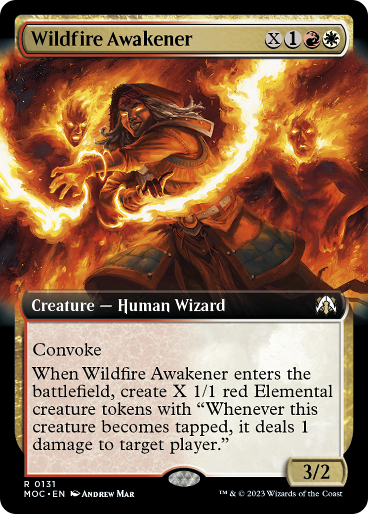 Wildfire Awakener (Extended Art) [March of the Machine Commander] | Shuffle n Cut Hobbies & Games