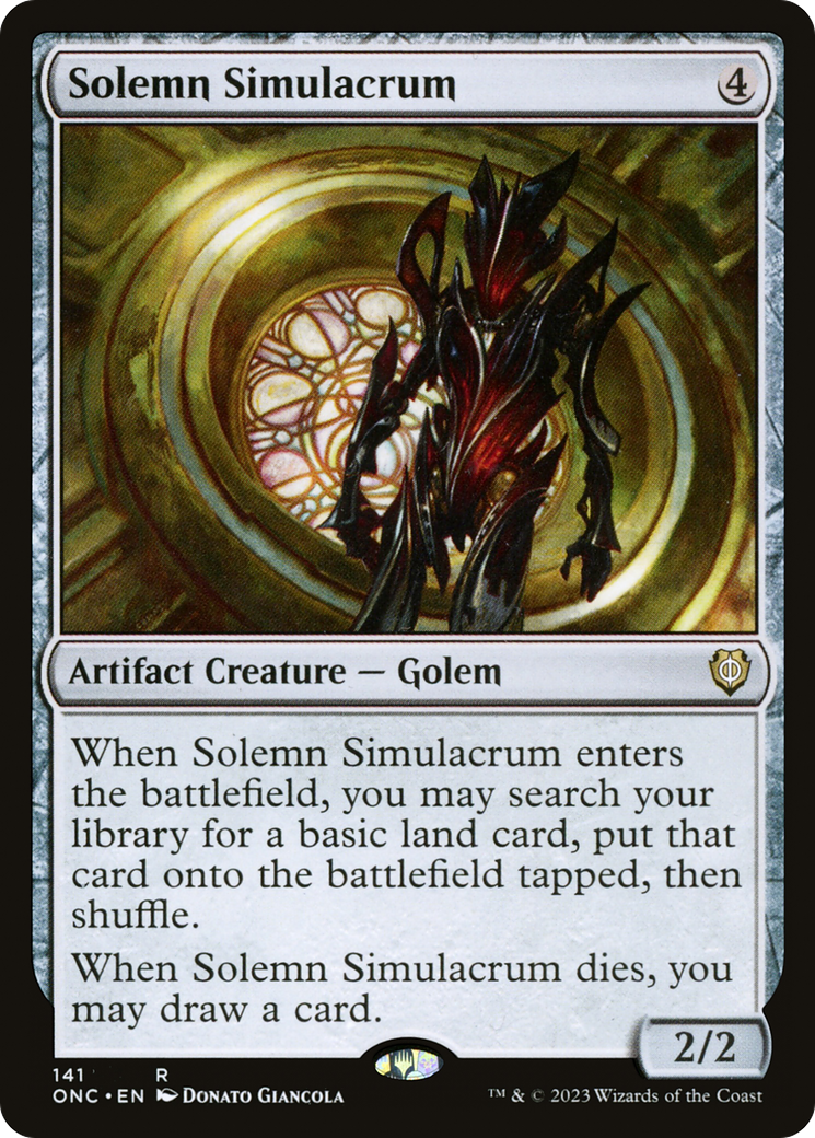 Solemn Simulacrum [Phyrexia: All Will Be One Commander] | Shuffle n Cut Hobbies & Games