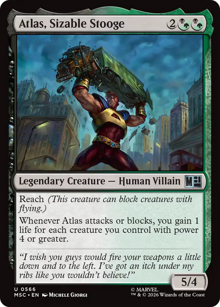 Atlas, Sizable Stooge [Marvel Super Heroes] | Shuffle n Cut Hobbies & Games