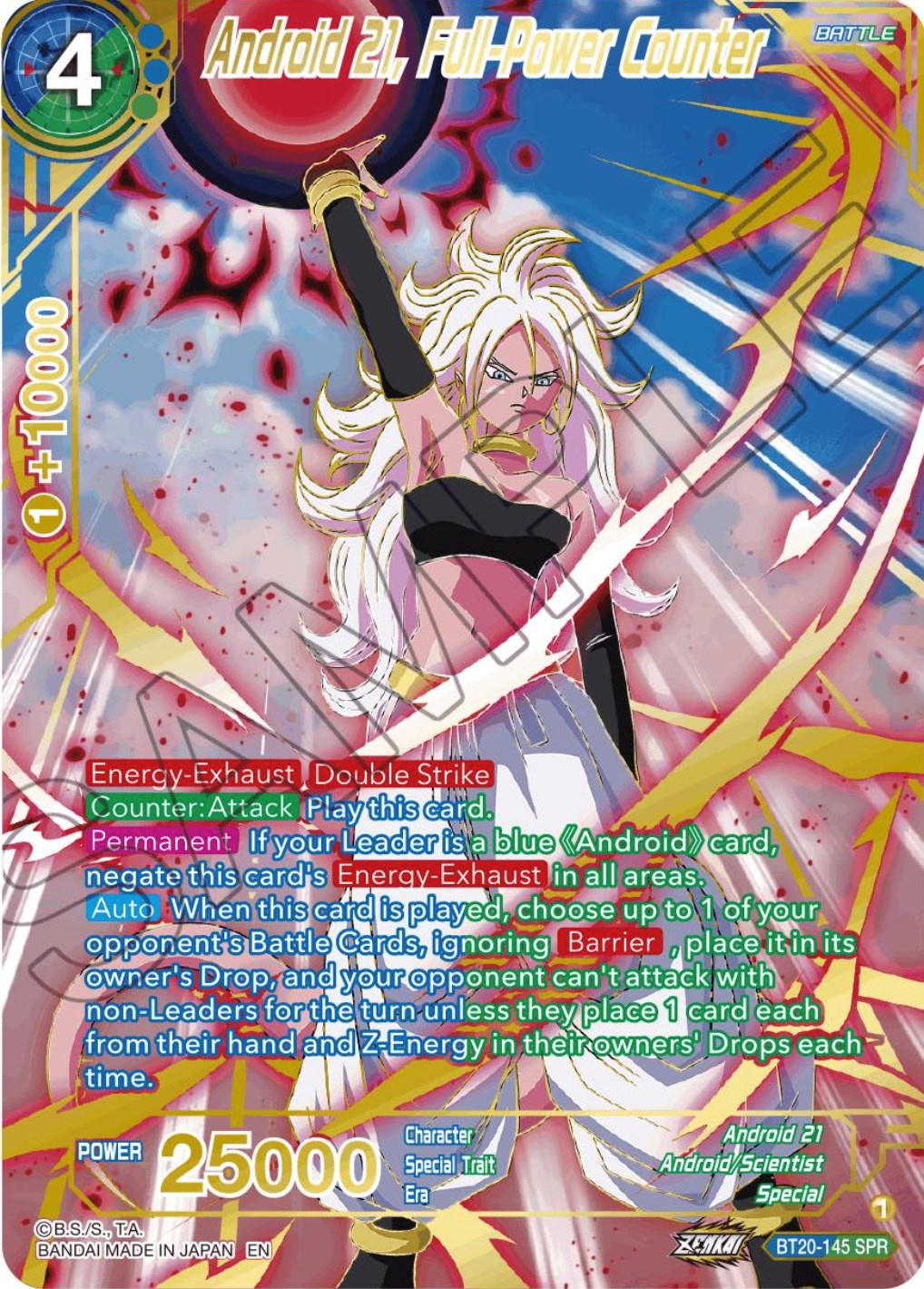 Android 21, Full-Power Counter (SPR) (BT20-145) [Power Absorbed] | Shuffle n Cut Hobbies & Games