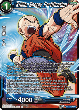 Krillin, Energy Fortification (Common) (BT13-043) [Supreme Rivalry] | Shuffle n Cut Hobbies & Games