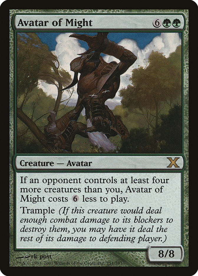Avatar of Might [Tenth Edition] | Shuffle n Cut Hobbies & Games