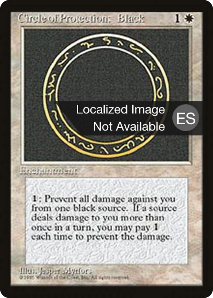 Circle of Protection: Black [Fourth Edition Foreign Black Border] | Shuffle n Cut Hobbies & Games