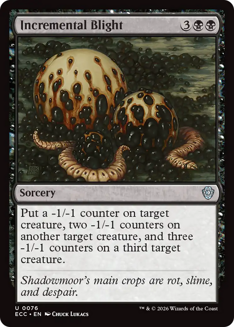 Incremental Blight [Lorwyn Eclipsed Commander] | Shuffle n Cut Hobbies & Games