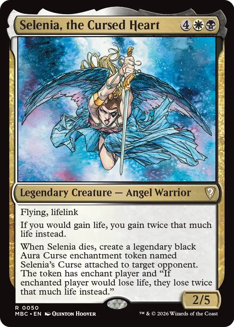 Selenia, the Cursed Heart [Mystery Booster: Commander Edition] | Shuffle n Cut Hobbies & Games