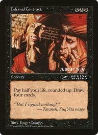 Infernal Contract (Oversized) [Oversize Cards] | Shuffle n Cut Hobbies & Games