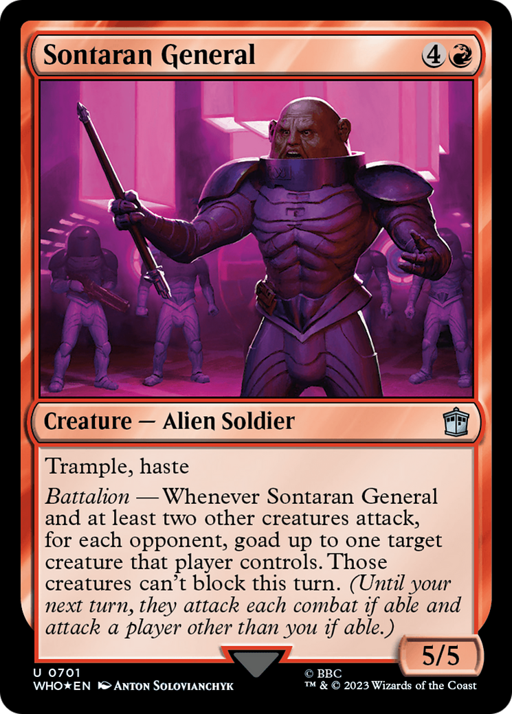 Sontaran General (Surge Foil) [Doctor Who] | Shuffle n Cut Hobbies & Games