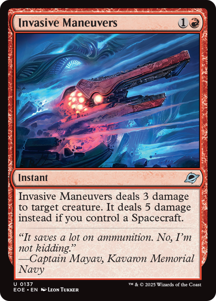 Invasive Maneuvers [Edge of Eternities] | Shuffle n Cut Hobbies & Games