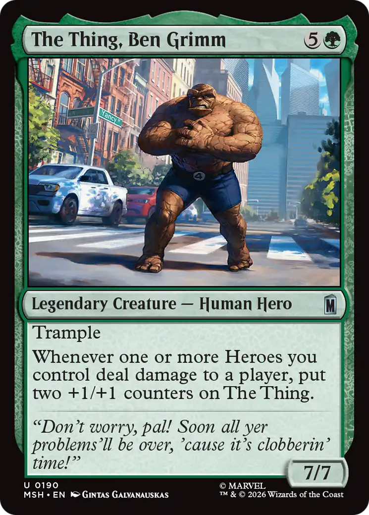 The Thing, Ben Grimm [Marvel Super Heroes] | Shuffle n Cut Hobbies & Games